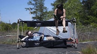 Stackable Campsite Cot Beds Image 1