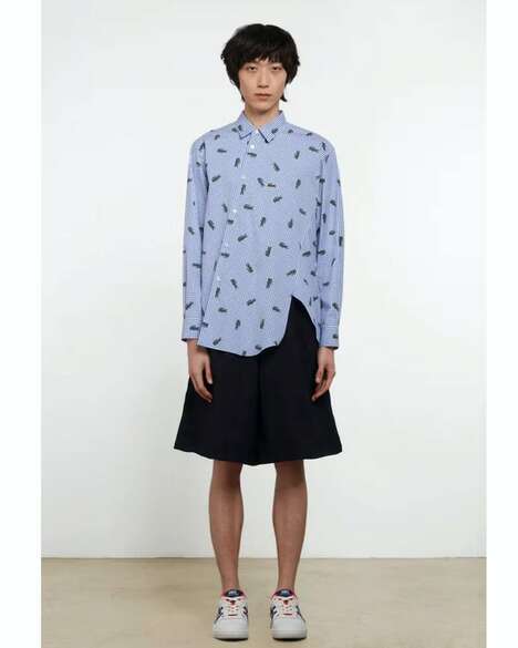 Asymmetrical Collaborative Shirts
