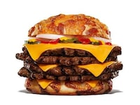 Cheesy Quad-Patty Burgers Image 2