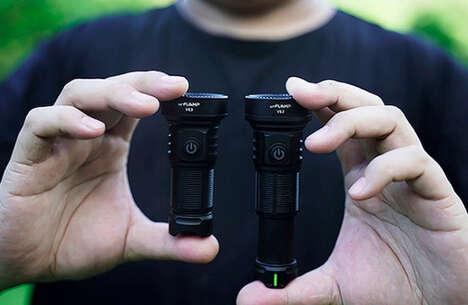 High-Power Palm-Sized Flashlights