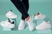 Understated Perforated Lifestyle Sneakers Image 2