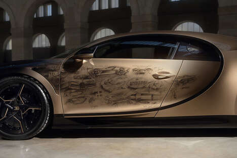 Sketched Luxurious Sportscars