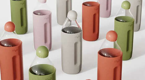 Angled Grip-Friendly Water Bottles