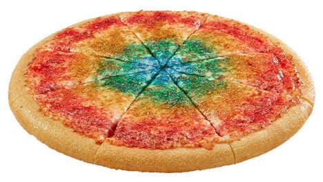 Cheesy Tie Dye-Inspired Pizzas