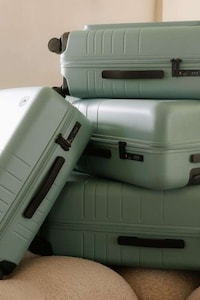 Elegant Sage Green Luggage Image 1