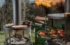 Cooking-Friendly Outdoor Fireplaces