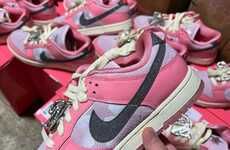 Sparkling Pink Skate Sneakers