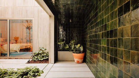 Slopped-Base Green Tiled Homes