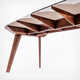 Herringbone-Inspired Wooden Tables Image 3