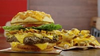 Queso-Topped QSR Burgers Image 1