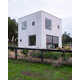 White Wood-Clad Cubed Houses Image 3