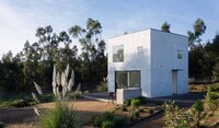 White Wood-Clad Cubed Houses Image 4