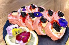Pink Plant-Based Sushi Rolls