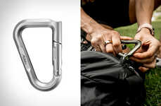 Locking Aluminum Luggage Carabiners