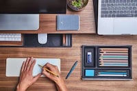 Hand-Dyed Desk Organizers
