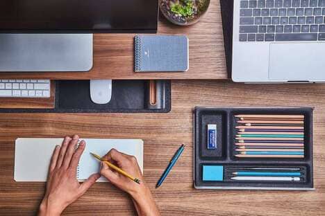 Hand-Dyed Desk Organizers