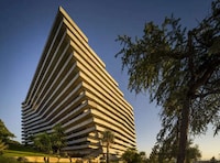 Warped Stacked Residence Buildings Image 1