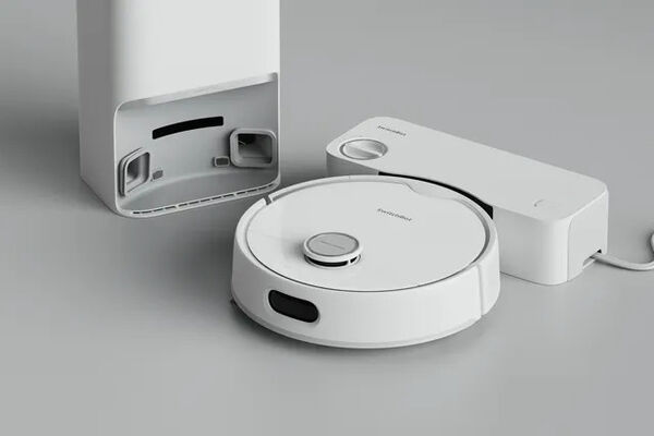 Plumbing-Attached Robotic Vacuums