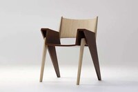 Scissor-Inspired Minimal Wooden Chairs Image 1