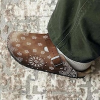 Paisley Patterned Seasonal Mules