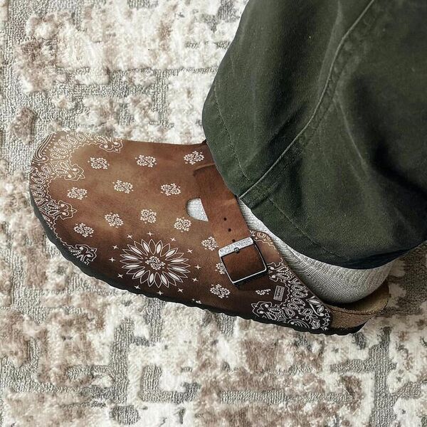 Paisley Patterned Seasonal Mules