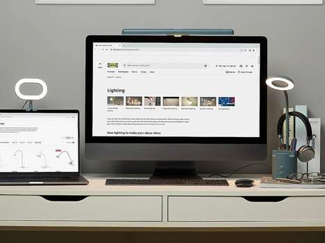 Low-Cost Monitor-Mounted Lamps