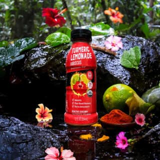 Tumeric-Based Hibiscus Lemonades