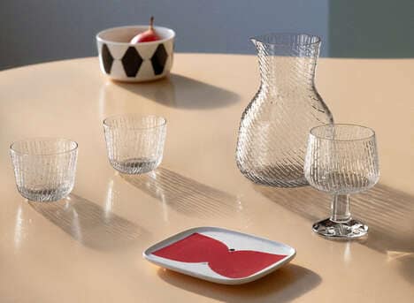 Rain-Inspired Glassware Collections