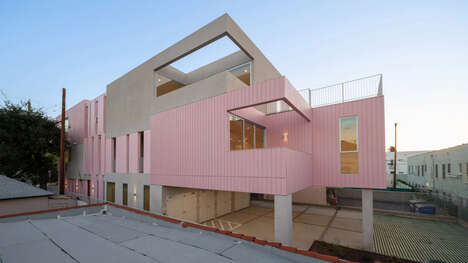 Bright Three-Story Apartment Buildings