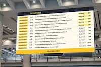Branded Departure Boards