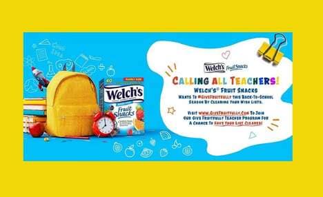 Educator-Supporting Fruit Snack Campaigns