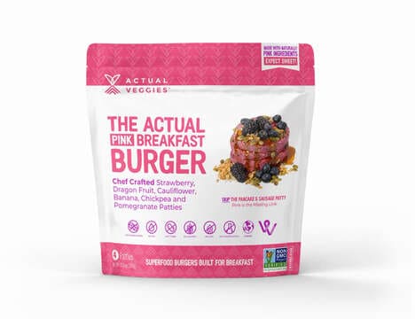 Pink Breakfast Burgers