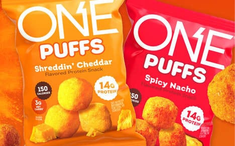 Protein-Rich Puffed Cheese Snacks