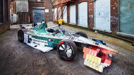 Electronic Waste-Built Racing Cars