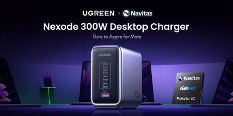 This 300W GaN desktop charger recharges 5 devices simultaneously, ugreen  nexode 