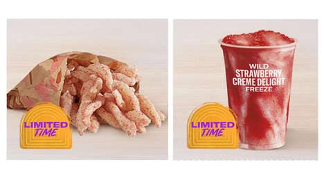 Strawberry-Flavored QSR Treat Menus