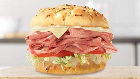 Garlicky QSR Beef Sandwiches