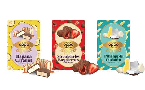 Chocolate-Covered Frozen Fruit Snacks