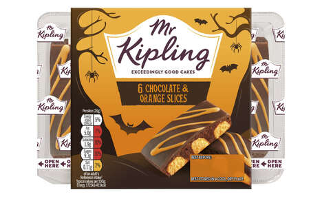 Halloween-Themed Cake Slices