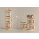 Toy Block-Inspired Wooden Bookshelves Image 2