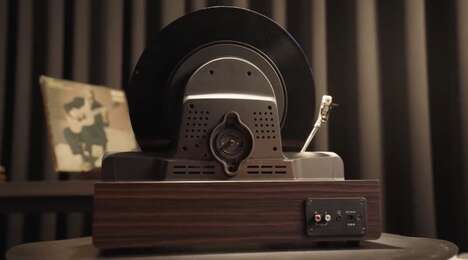 Contemporary Vertical Turntables