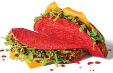 Bright Red Halloween Tacos