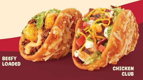 Cheddar-Encrusted Taco Shells