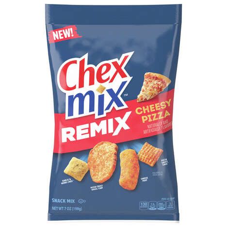 Pizza-Flavored Snack Mixes