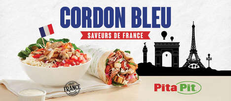 French Cuisine-Inspired Pitas