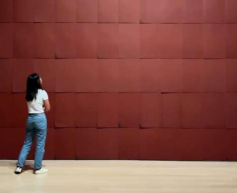 Screen-Printed Chocolate Tiled Rooms
