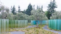 Campus-Based Cylindrical Glass Sculptures Image 3