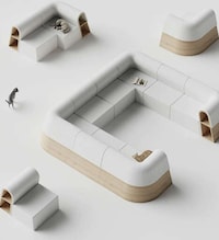 Snowfall-Inspired Sofa Structures Image 2