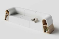 Snowfall-Inspired Sofa Structures Image 3