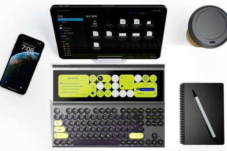 Multifunctional Hidden Display Keyboards